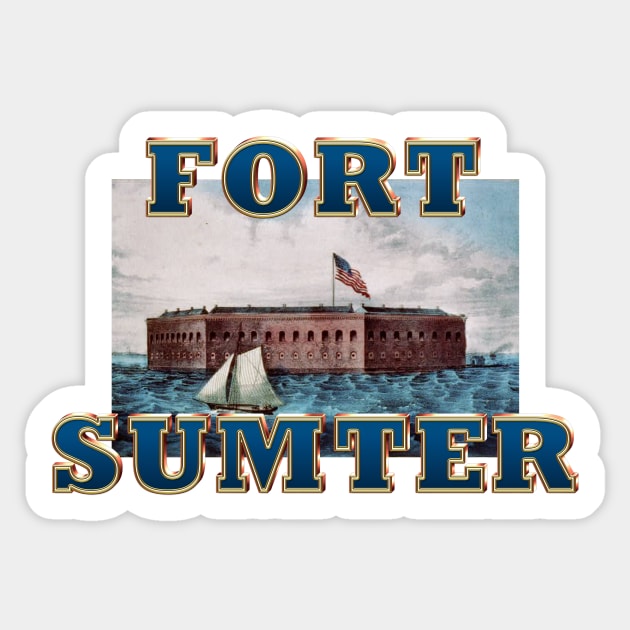 Fort Sumter Sticker by teepossible